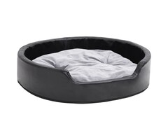 Vidaxl Luxus Hundebett 79x70x19 cm Schwarz/Grau - jetzt bis zu 61% reduziert