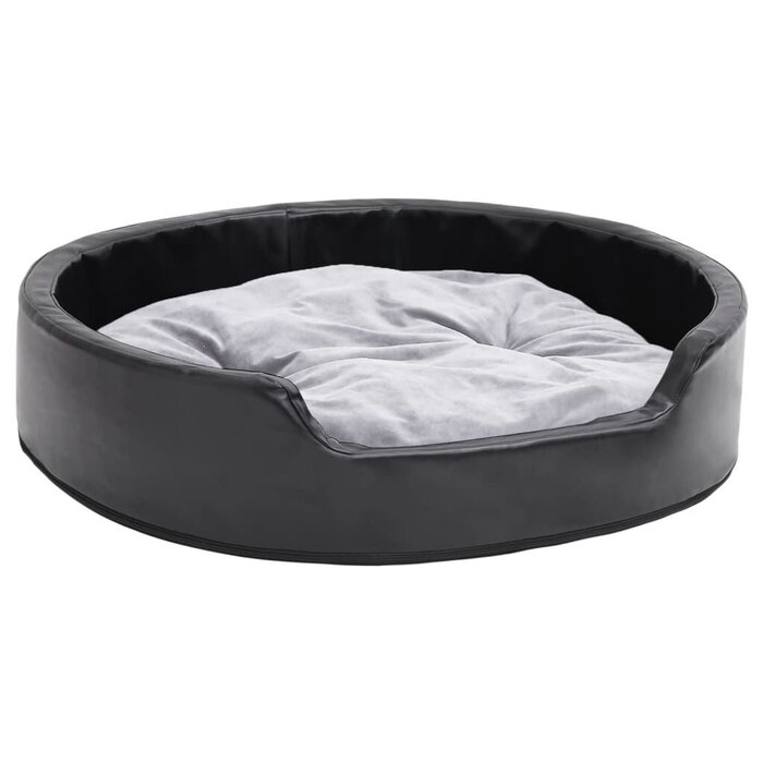 Vidaxl Luxus Hundebett 79x70cm - Schwarz/Grau - bis zu 33% Rabatt