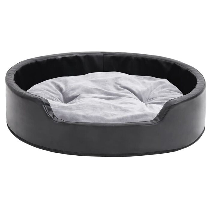Vidaxl Luxus Hundebett 79x70cm - Schwarz/Grau - bis zu 33% Rabatt