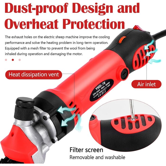 Profischermaschine für Schafe & Pferde | 900W | bis zu 34% Rabatt