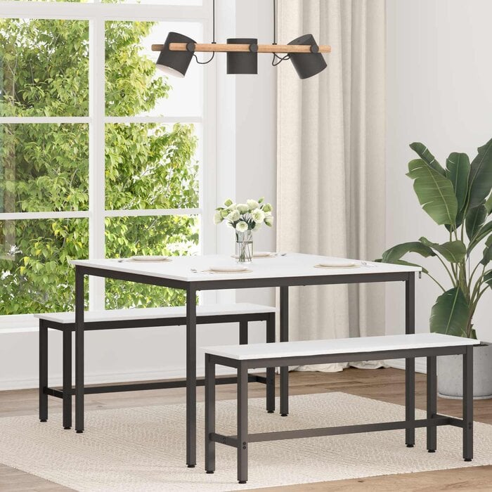 Vidaxl Massiver Esstisch in Weiß 110x110cm - Jetzt bis zu 34% Rabatt sparen