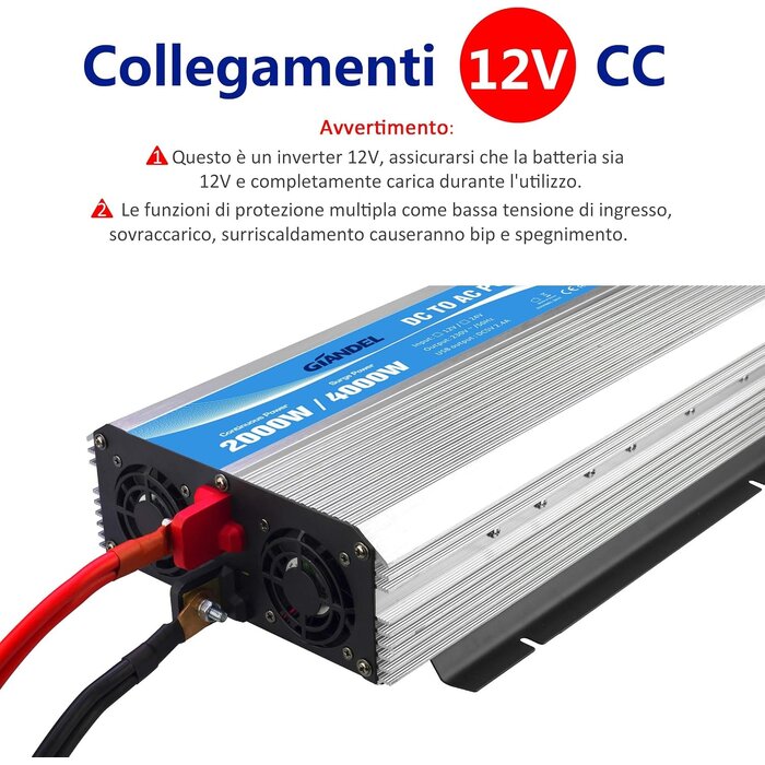 Spannungswandler 2000W 12V auf 230V mit Fernbedienung - bis zu 34% Rabatt