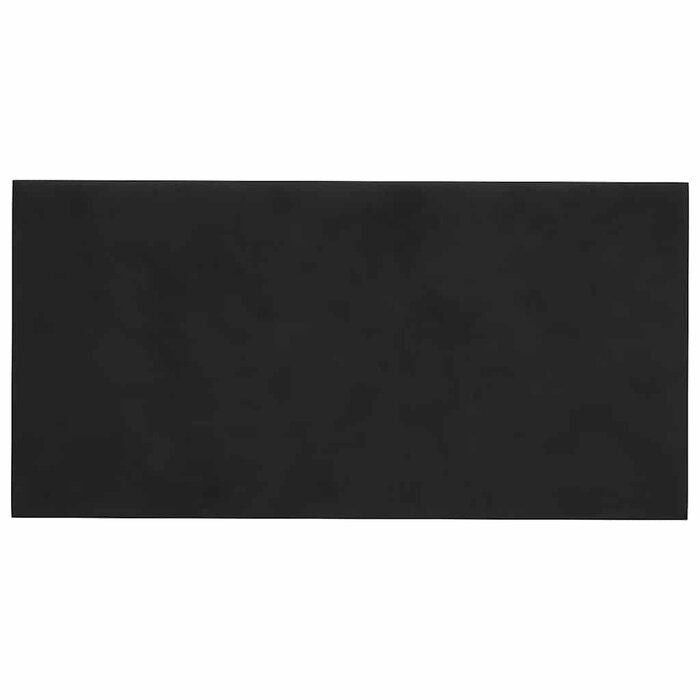 Vidaxl 12er Set Samt Wandpaneele 60x30 cm - Schwarz - bis zu 33% reduziert