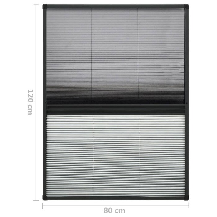 Vidaxl Plissee-Insektenschutz mit Verdunkelung 80x120 cm - Sparen Sie bis zu 33%