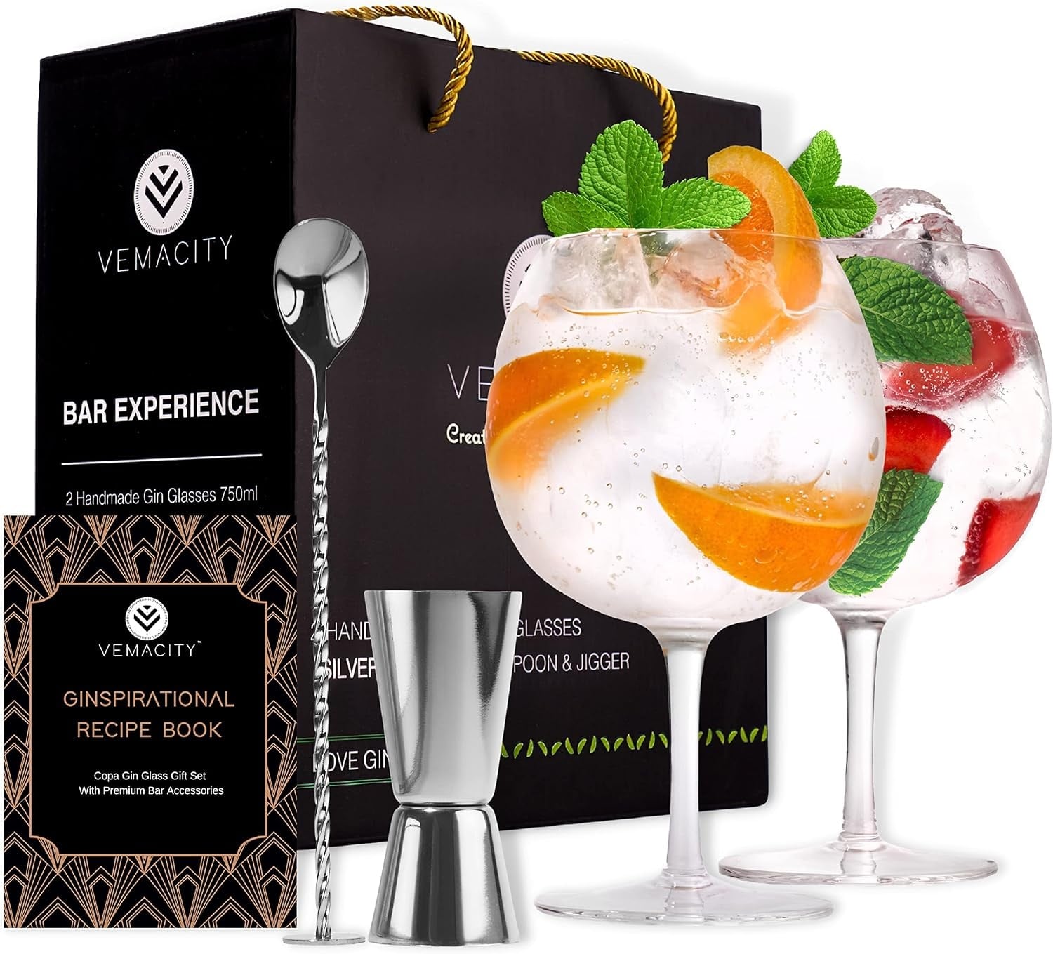 Gin Tonic Glas-Set im Copa-Design, 550 ml - Jetzt bis zu 31% sparen