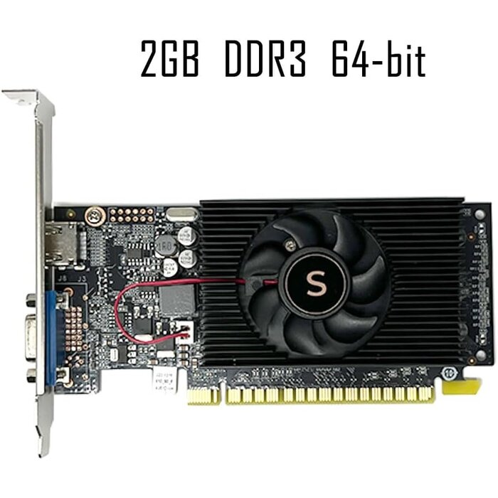Grafikkarte 2GB DDR3 Low-Profile - VGA & HDMI - bis zu 34% sparen