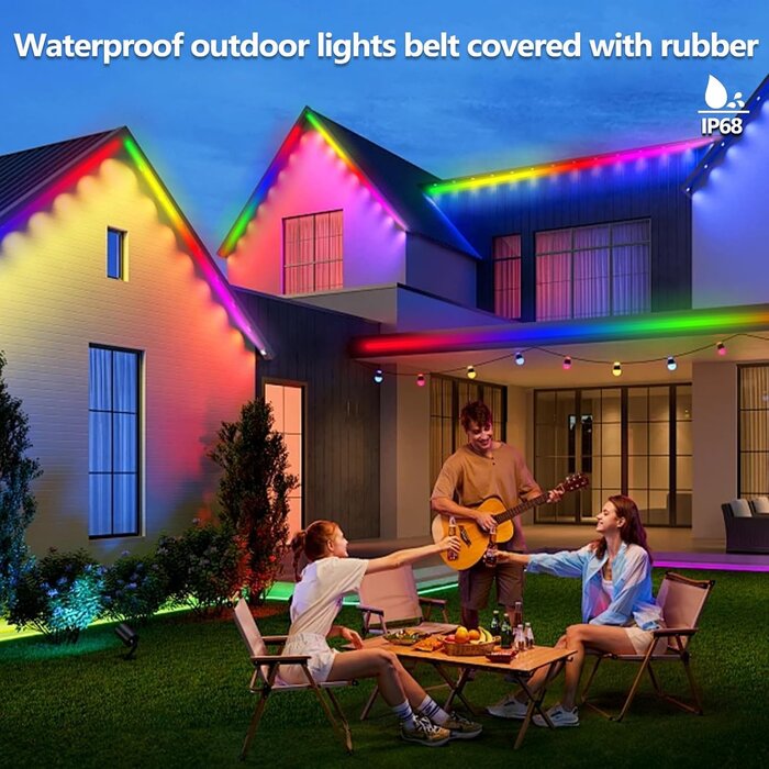 RGB+IC LED-Streifen 30m IP68 wasserdicht - Smart & Outdoor - bis zu 33% Rabatt