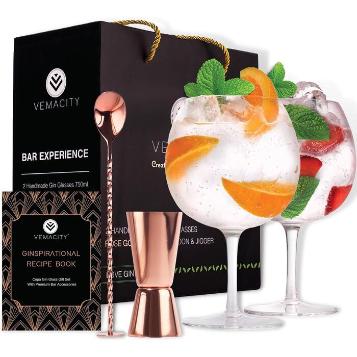 Gin Tonic Glas-Set im Copa-Design, 550 ml - Jetzt bis zu 31% sparen