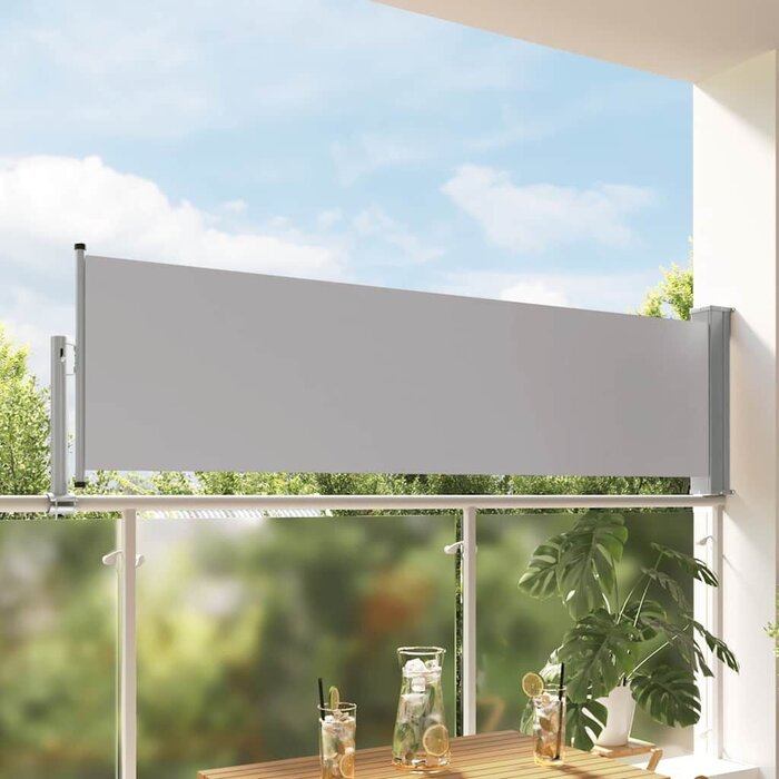 Vidaxl Ausziehbare Seitenmarkise 80x300 cm Grau - Bis zu 33% Rabatt im Outlet