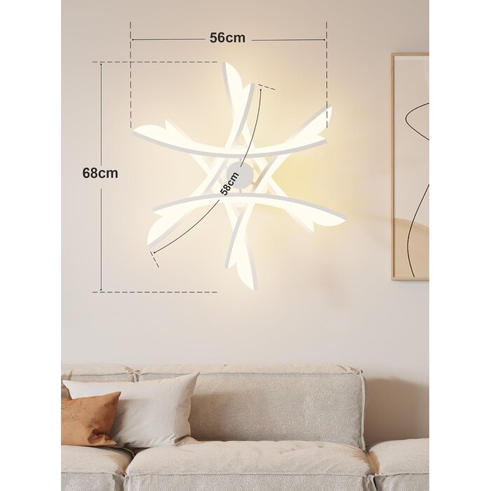 Moderne LED-Deckenleuchte dimmbar, 68 cm - bis zu 34% Rabatt