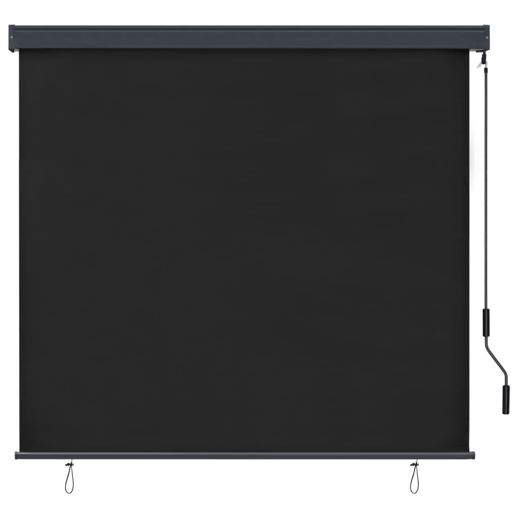 Vidaxl Außenrollo 160 x 250 cm Anthrazit - Vertikalmarkise bis zu 58% reduziert