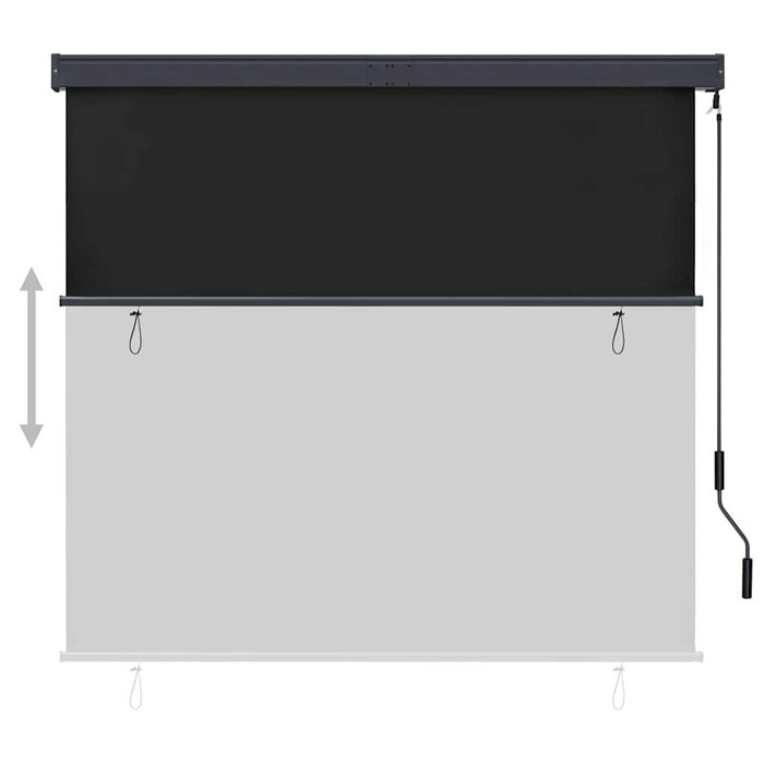 Vidaxl Außenrollo 160 x 250 cm Anthrazit - Vertikalmarkise bis zu 58% reduziert
