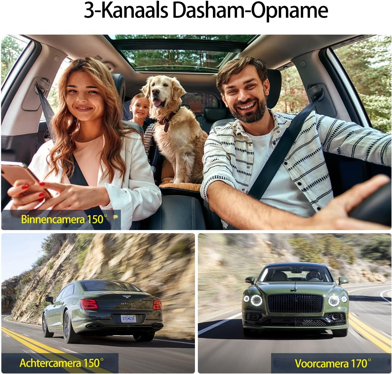 3-Kanal Dashcam mit Infrarot & 64GB Karte - Jetzt bis zu 33% Rabatt