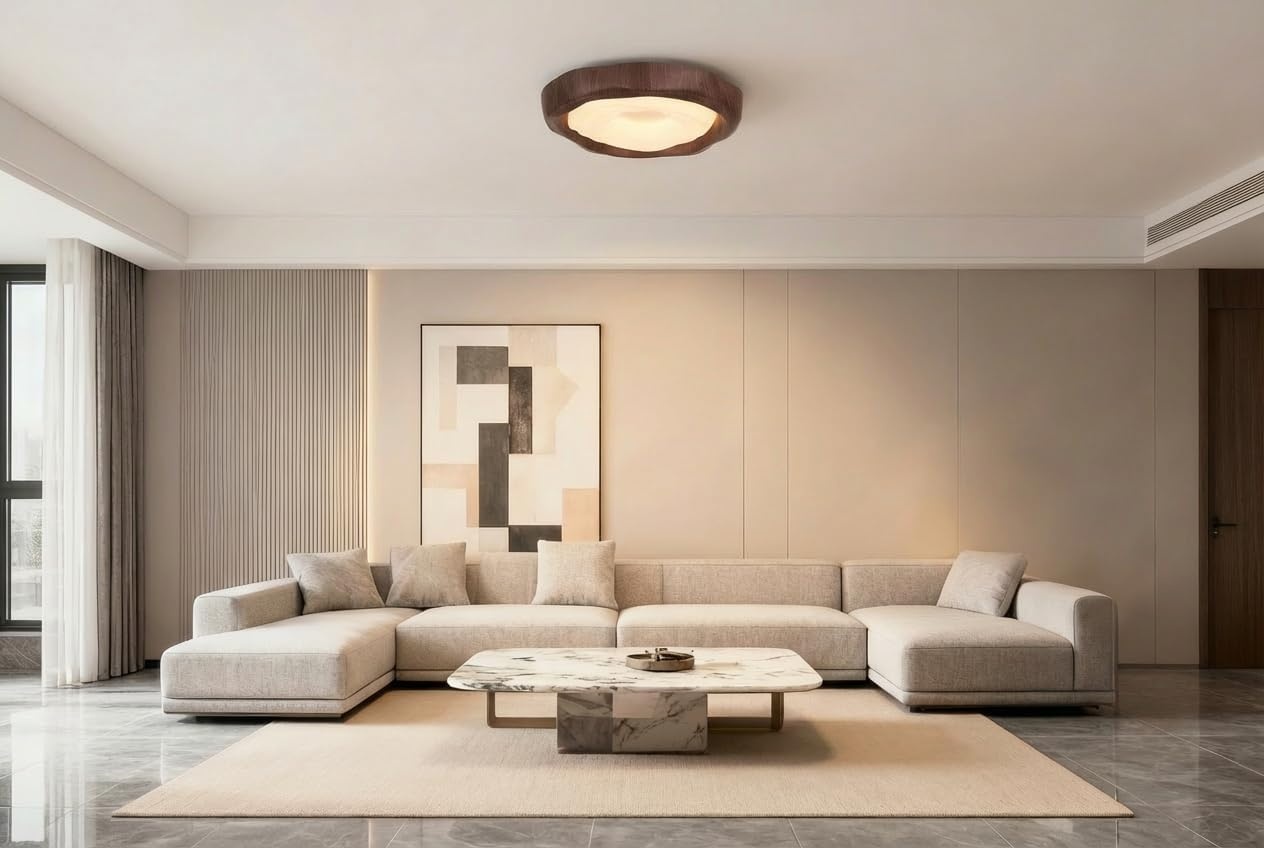 LED Deckenleuchte Holzoptik 42 cm 25W - bis zu 34% Rabatt auf Rückläufer