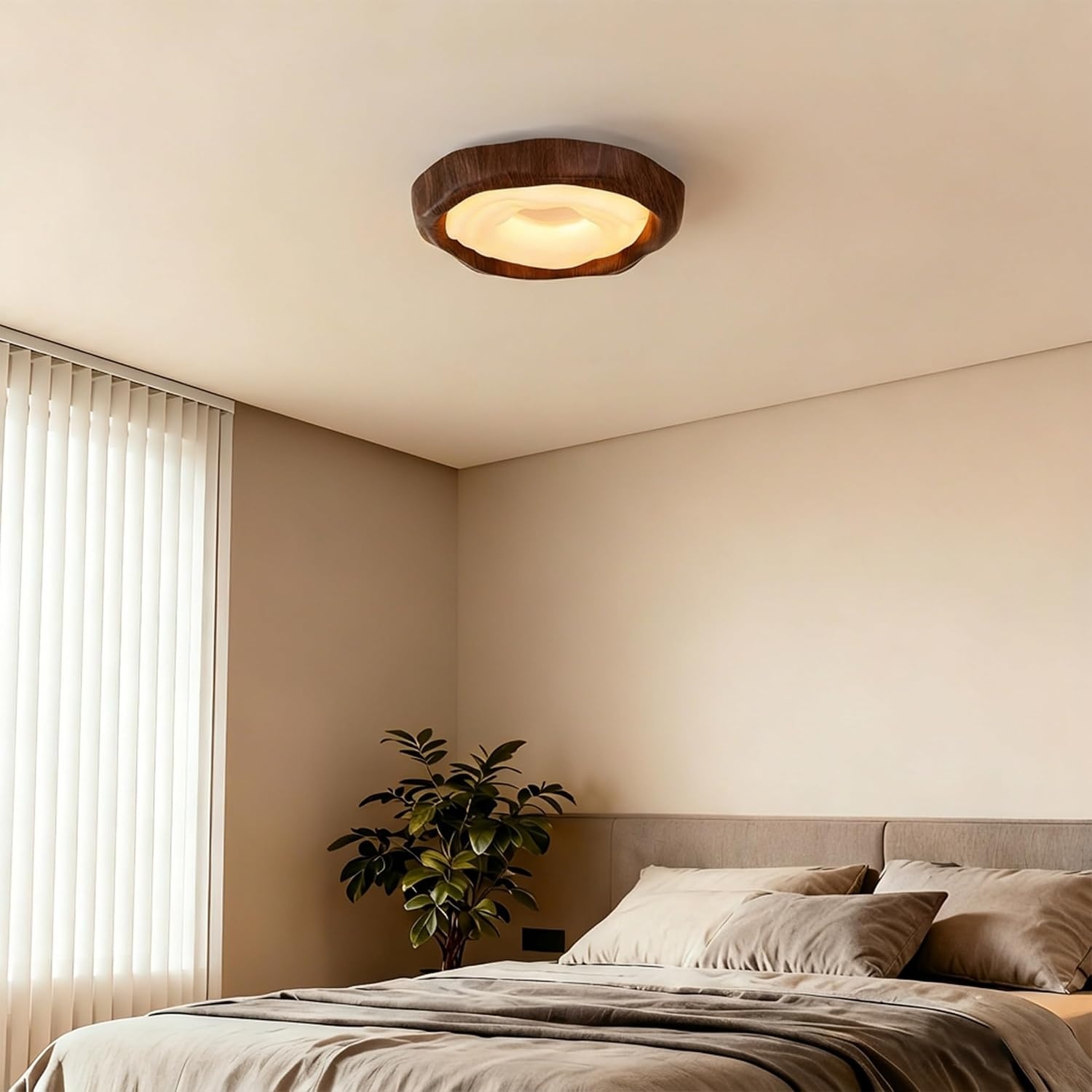 LED Deckenleuchte Holzoptik 42 cm 25W - bis zu 34% Rabatt auf Rückläufer