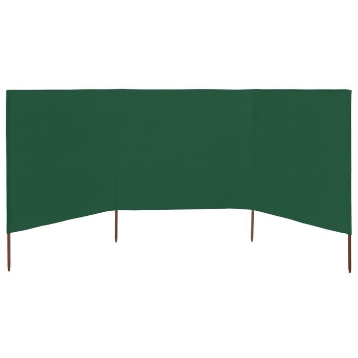 Vidaxl 3-teiliger Windschutz 400x160 cm - Grün - Jetzt bis zu 34% günstiger