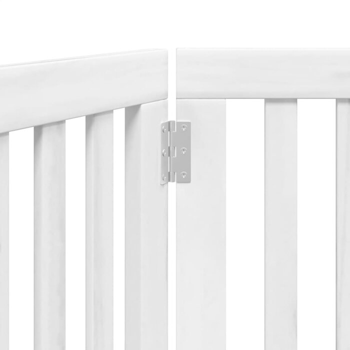 Klappbares Hundegitter 150 cm Pappelholz weiß - bis zu 33 % Rabatt