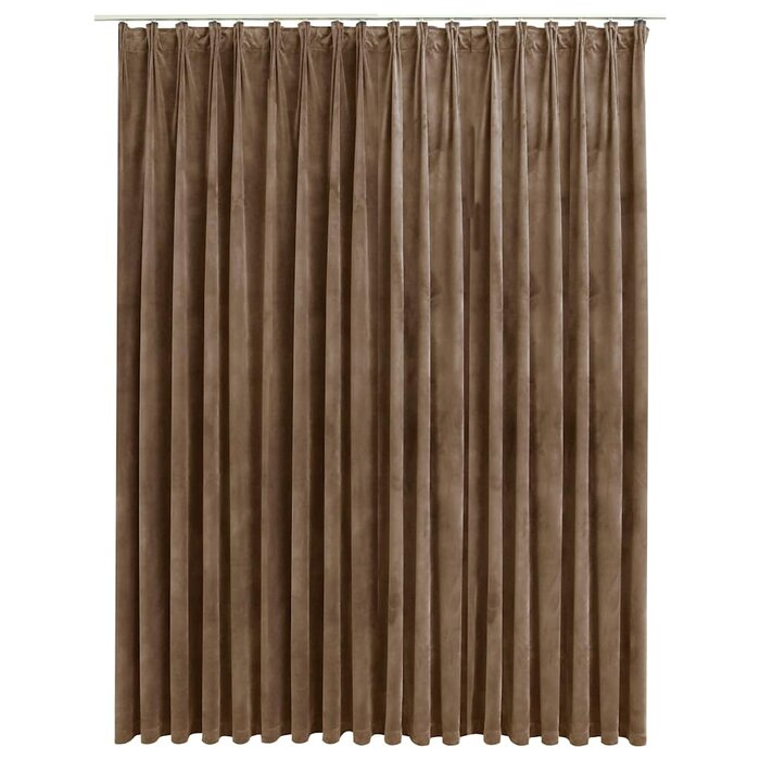 Vidaxl Samt-Verdunkelungsvorhang, beige, 290x245 cm - Jetzt bis zu 33% sparen