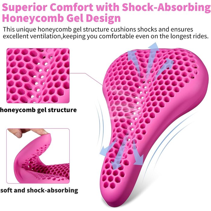 Ergonomischer Gelsattelbezug Pink 28x18 cm - bis zu 57% Rabatt