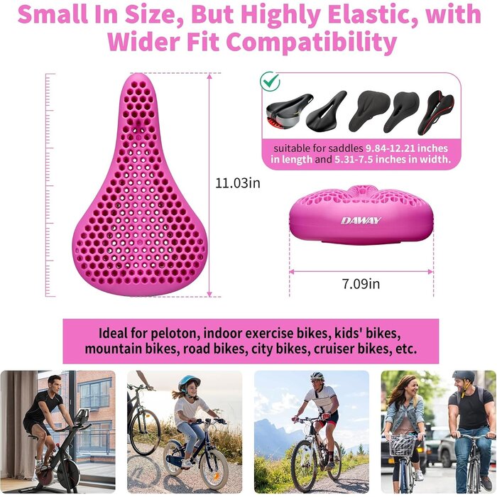 Ergonomischer Gelsattelbezug Pink 28x18 cm - bis zu 57% Rabatt