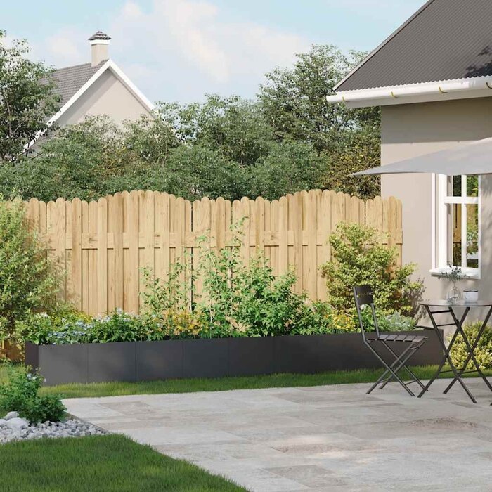 Vidaxl Großer Pflanzkübel 360 cm aus Stahl Schwarz - Jetzt bis zu 35% sparen