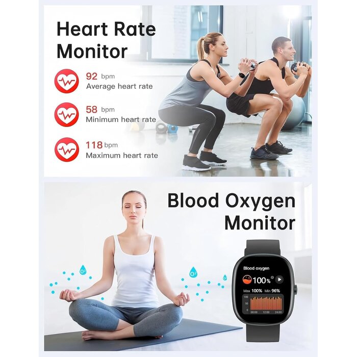 Smartwatch mit Telefonfunktion & 1,8" HD-Display - jetzt bis zu 27% reduziert