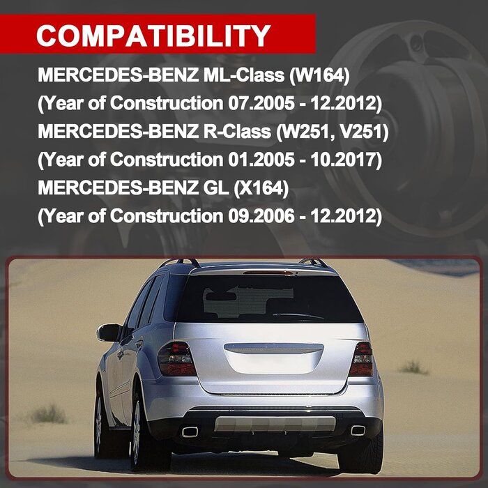 Heckklappenschloss für Mercedes ML W164 R-Klasse W251 GL X164 - bis zu 33% sparen