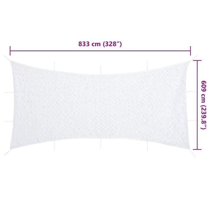 Vidaxl Großes Tarnnetz Weiß 833 x 609 cm - Jetzt bis zu 34% Rabatt sichern