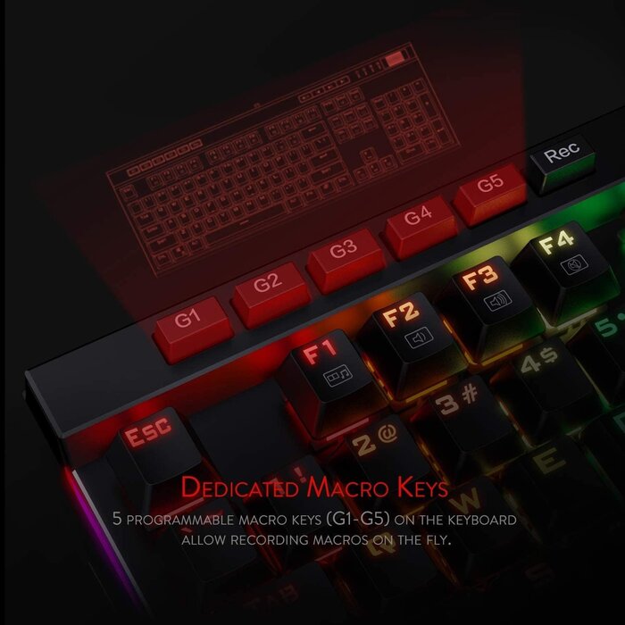 Mechanische Gaming-Tastatur US-Layout, RGB, braune Schalter - bis zu 29% Rabatt