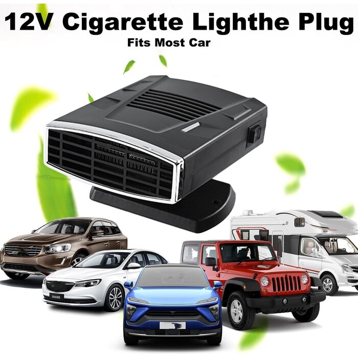 Tragbare Autoheizung 12V 200W mit 360°-Gelenk - bis zu 30% Rabatt