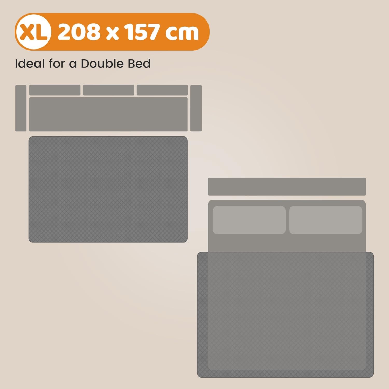 Wasserdichte Hundedecke 208x157cm - Rutschfest für Auto & Möbel - bis zu 28% sparen