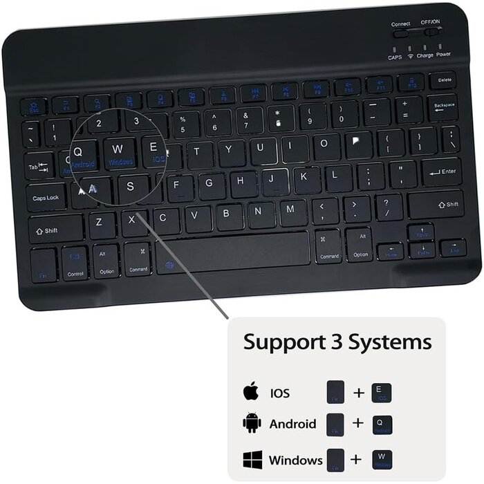 Tastatur-Hülle für 10,3 Zoll Tablet - Schwarz, QWERTY - bis zu 32% Rabatt