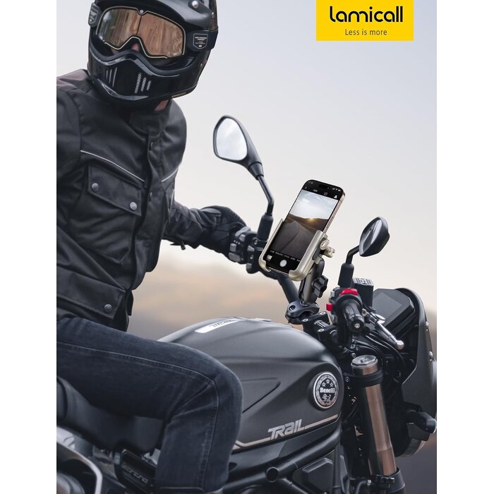 Premium Handyhalterung Motorrad & Fahrrad - Gold - Zinklegierung - bis zu 34% Rabatt