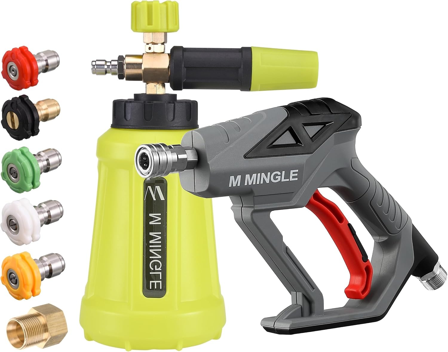 Schaumkanonen-Set 1L + 5 Düsen, 4000 PSI - Jetzt bis zu 34% günstiger