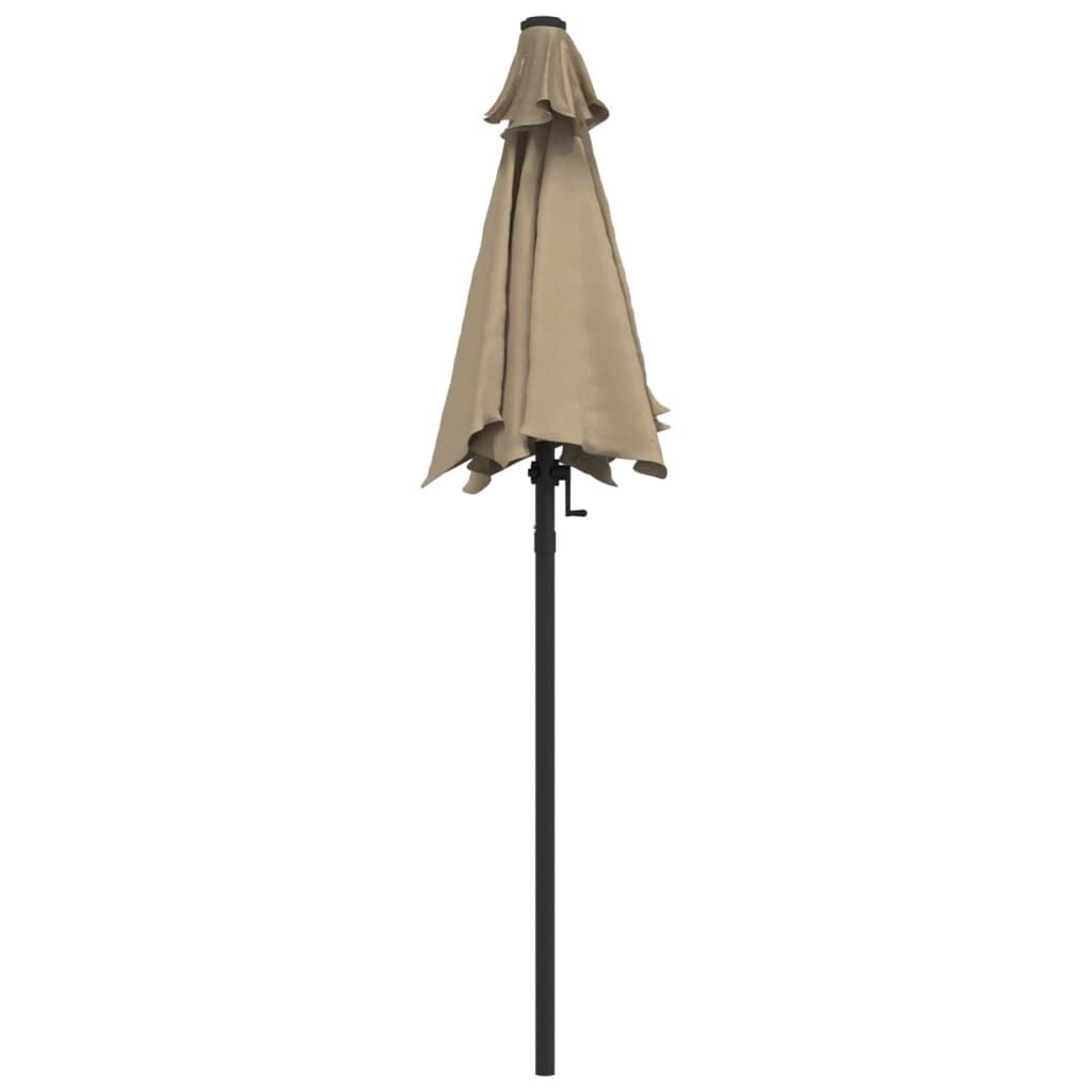Vidaxl Sonnenschirm mit Kurbel 200x224cm Taupe - bis zu 33% reduziert