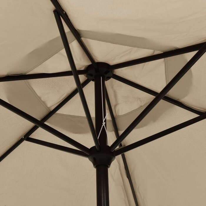 Vidaxl Sonnenschirm mit Kurbel 200x224cm Taupe - bis zu 33% reduziert