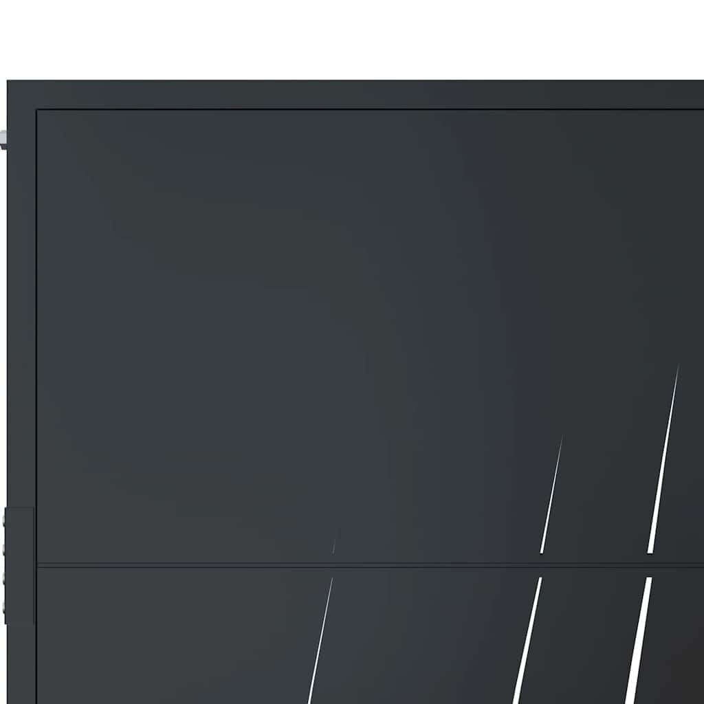 Vidaxl Gartentor Gras-Design 105x80 cm Stahl Anthrazit - bis zu 35% reduziert