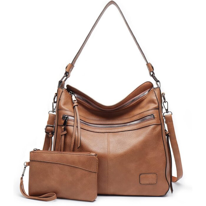 Damen-Taschenset aus PU-Leder: Elegantes 3-tlg. Set - jetzt bis zu 32% sparen