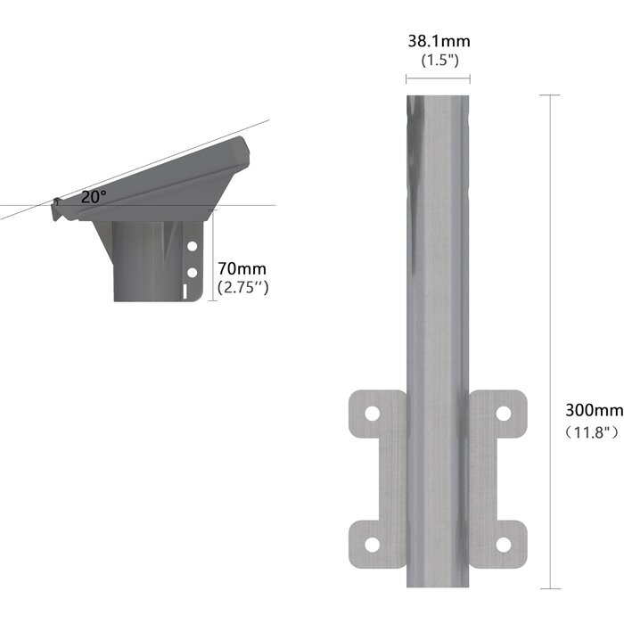 Rohrhalterung für Starlink Gen 3 - 20° Neigung - Outlet bis zu 33% reduziert