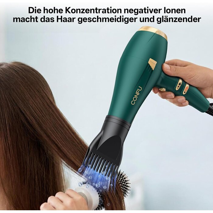 Profi-Haartrockner mit Ionentechnologie, 2400W, Dunkelgrün - bis zu 33% reduziert