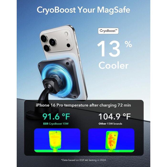 Qi2 MagSafe Autoladegerät mit Kühlung - bis zu 33% günstiger