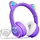 Kinder Bluetooth Kopfhörer mit Katzenohren & LED - Violett - bis zu 31% sparen