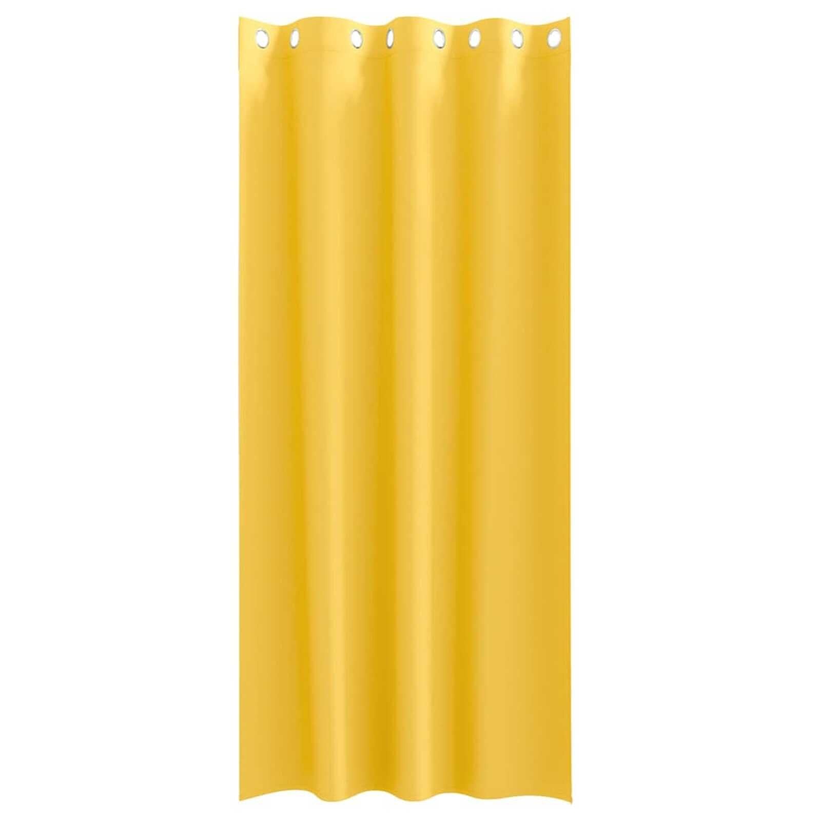 Verdunkelungsvorhänge 2er-Set Senfgelb 225x140cm - jetzt bis zu 32% sparen