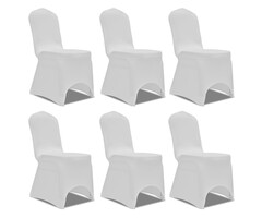 Vidaxl Stuhlhussen Stretch Weiß (6er Set) - Bis zu 56% Rabatt