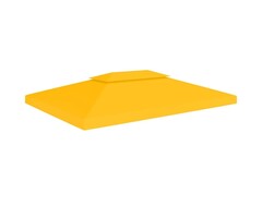 Vidaxl Ersatzdach für Pavillon 4x3 m - Gelb - Wetterfest - Sparen Sie bis zu 41%