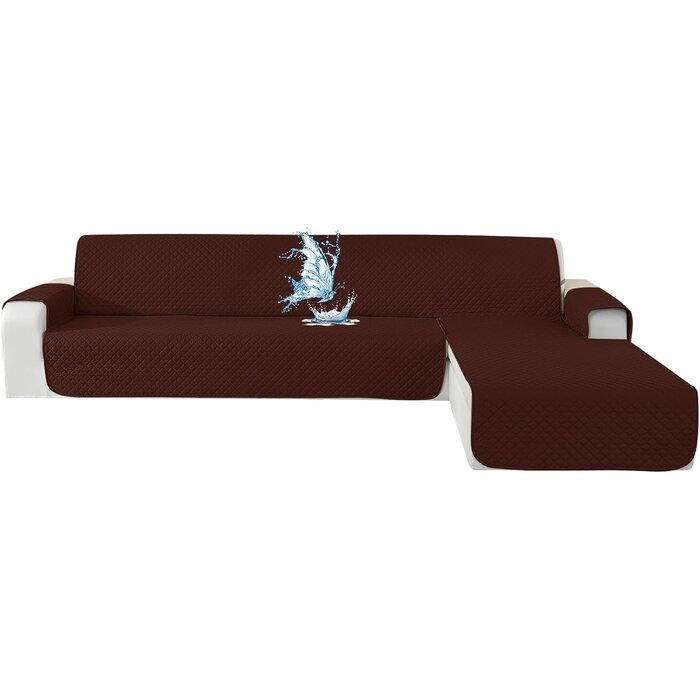 Universeller Ecksofabezug 280 cm Beige - L-Form - bis zu 29% Rabatt
