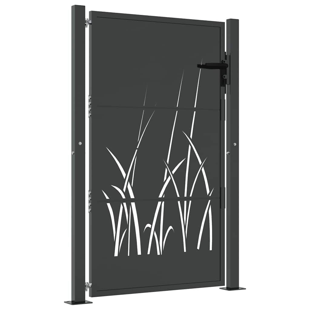 Gartentor mit Laser-Schnitt 105x130 cm Anthrazit - bis zu 35% Rabatt