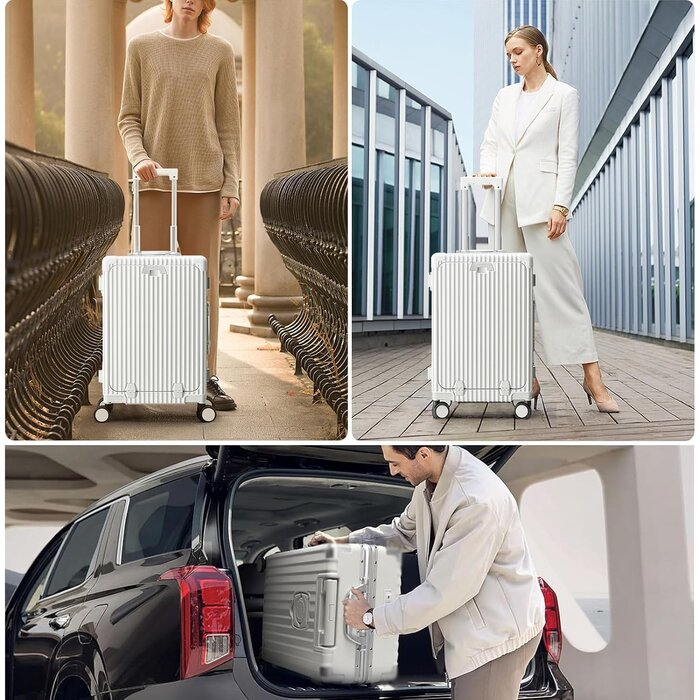 Premium Handgepäckkoffer 20 Zoll - TSA, USB & Aluminiumrahmen - bis zu 35% Rabatt