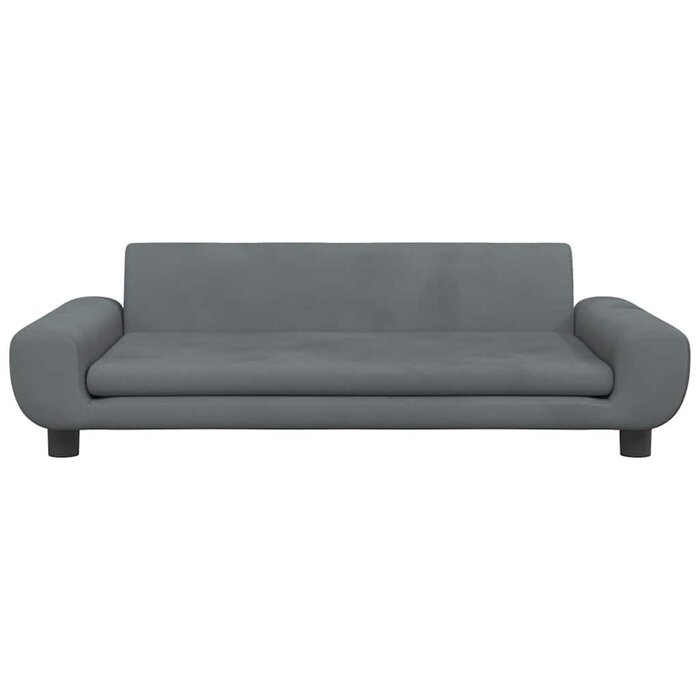 Vidaxl Luxus-Hundesofa aus Samt, Dunkelgrau - 100 x 54 cm - bis zu 34% sparen