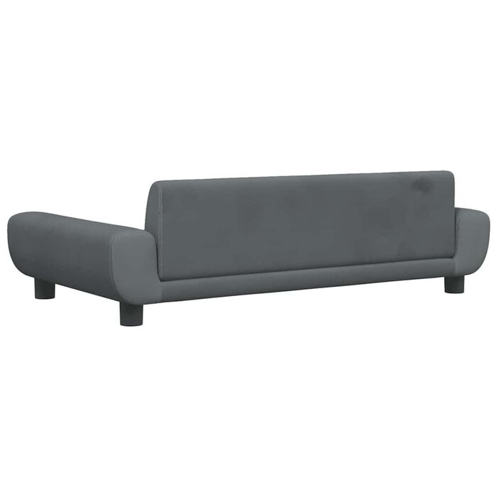 Vidaxl Luxus-Hundesofa aus Samt, Dunkelgrau - 100 x 54 cm - bis zu 34% sparen